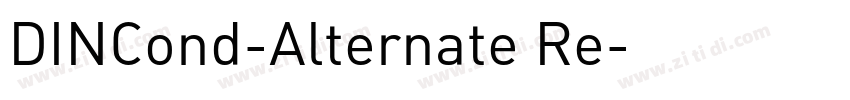 DINCond-Alternate Re字体转换